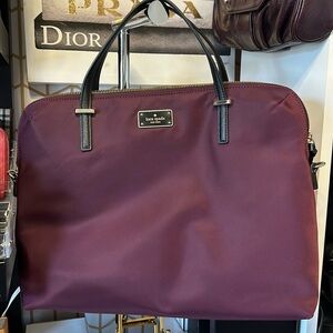 EUC:Kate Spade New York Women Plum Wilson Road Daveney Double Handle Laptop Bag!
